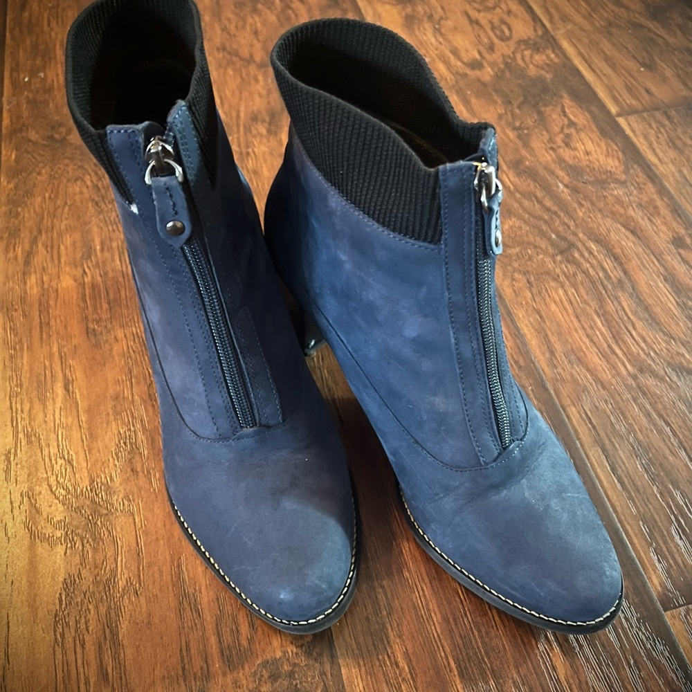 Marc Joseph Blue Suede Boots